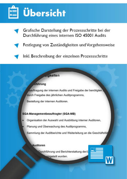 Vorschaubild der Prozessbeschreibung internes Audit ISO 45001